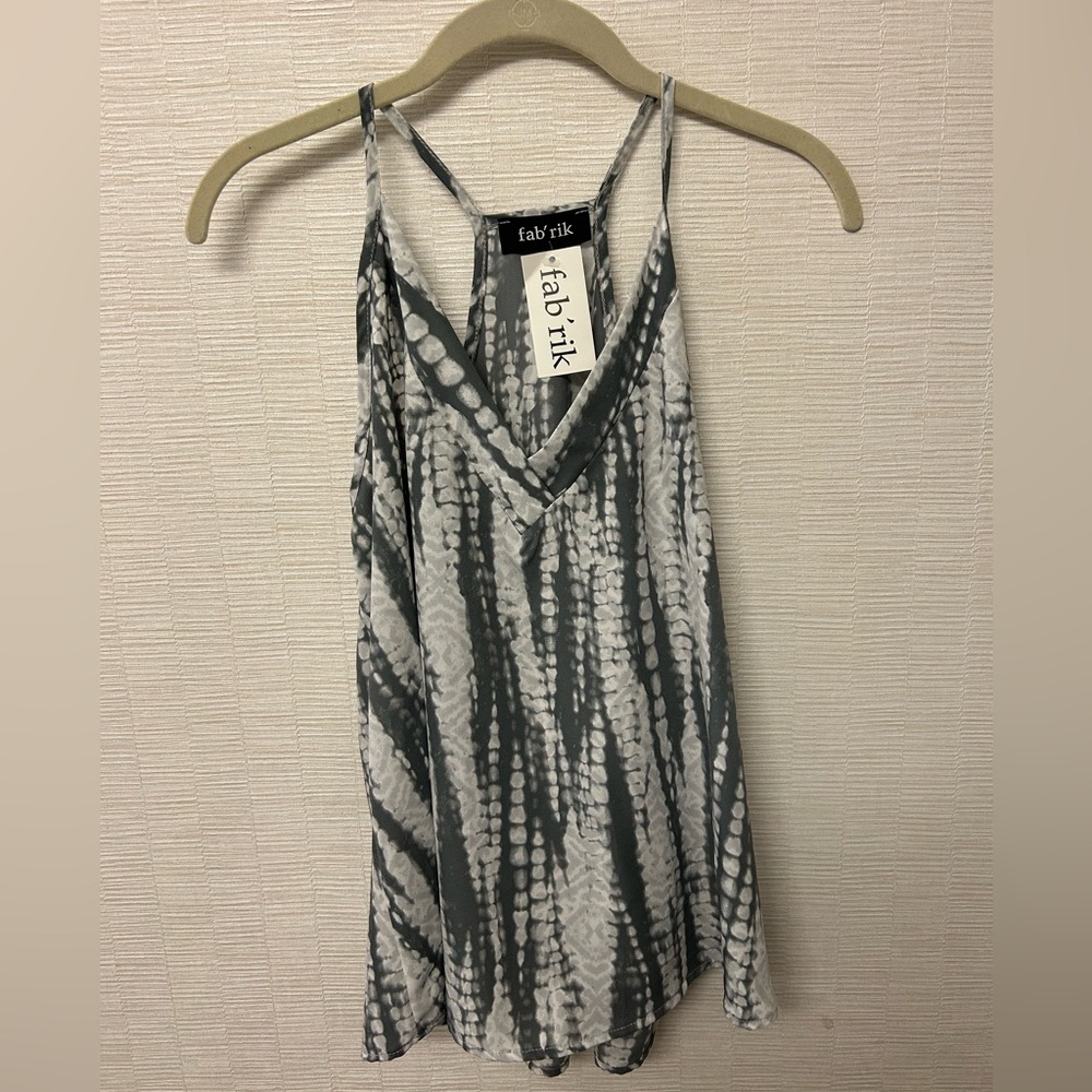 Fab'rik Charcoal and White Camisole